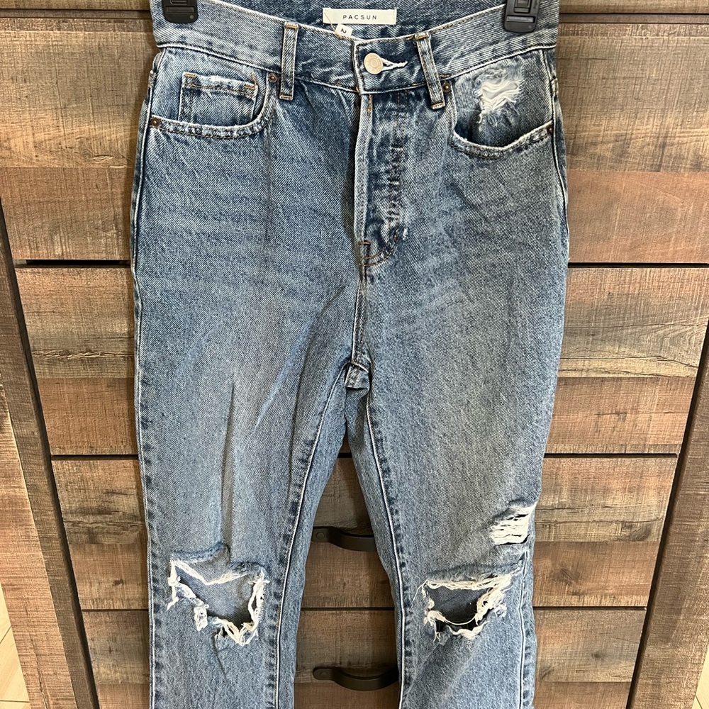 PacSun High Rise Straight Blue Jeans
